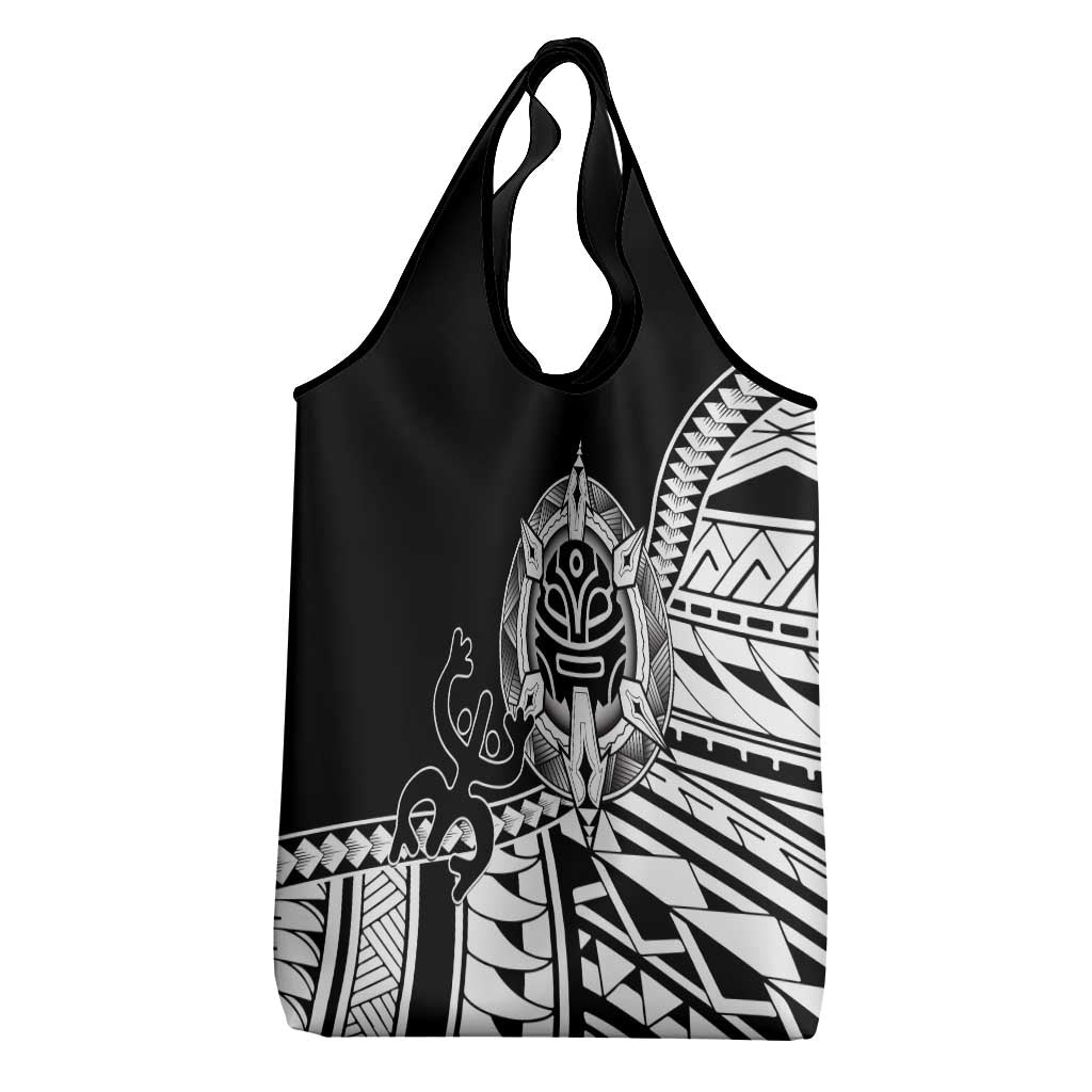 Taino Sun Traditional Tattoo Grocery Bag Polynesian Pattern