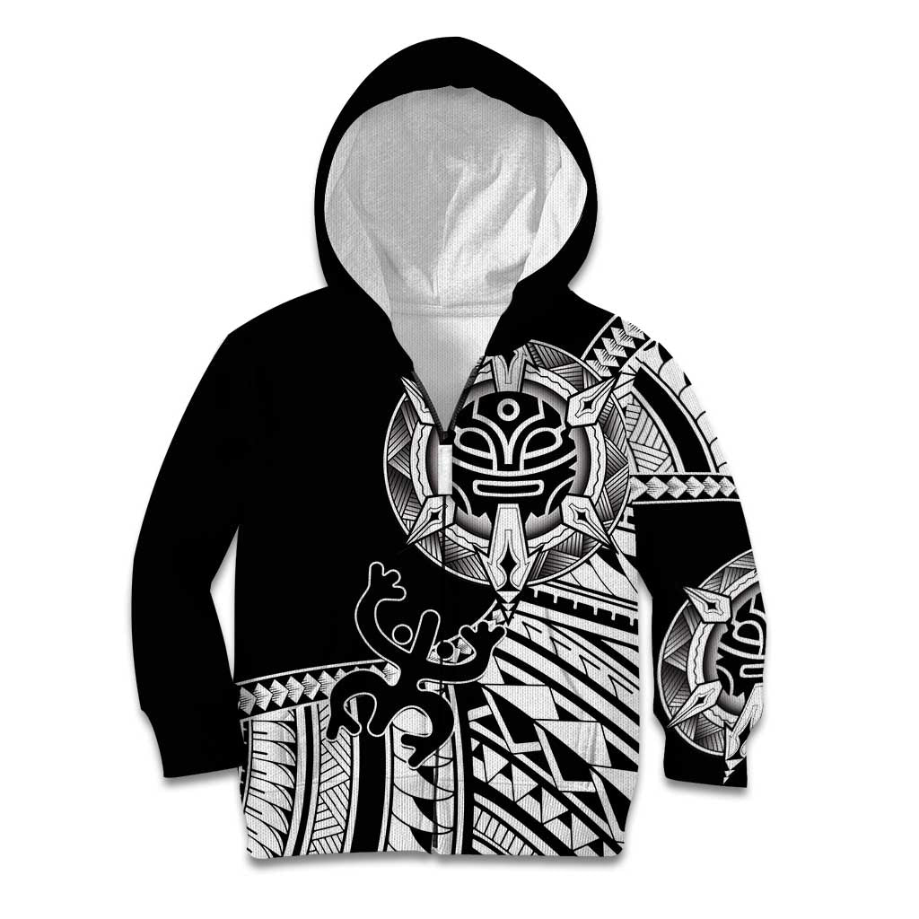 Taino Sun Traditional Tattoo Kid Hoodie Polynesian Pattern