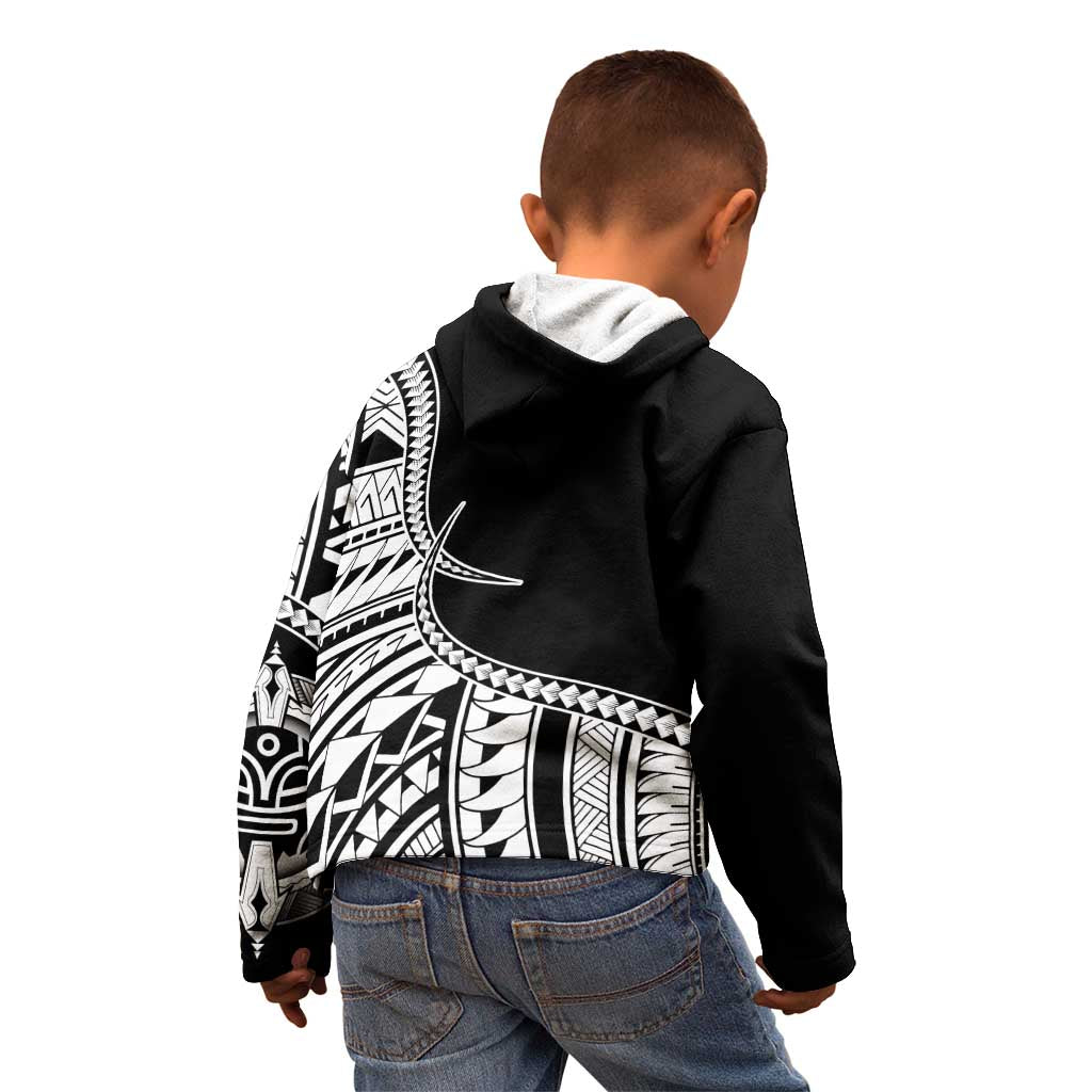 Taino Sun Traditional Tattoo Kid Hoodie Polynesian Pattern