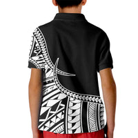 Taino Sun Traditional Tattoo Kid Polo Shirt Polynesian Pattern