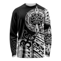 Taino Sun Traditional Tattoo Long Sleeve Shirt Polynesian Pattern