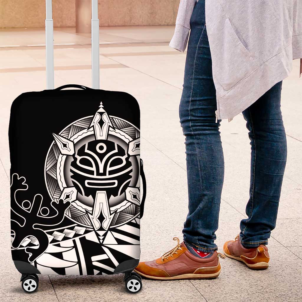 Taino Sun Traditional Tattoo Luggage Cover Polynesian Pattern