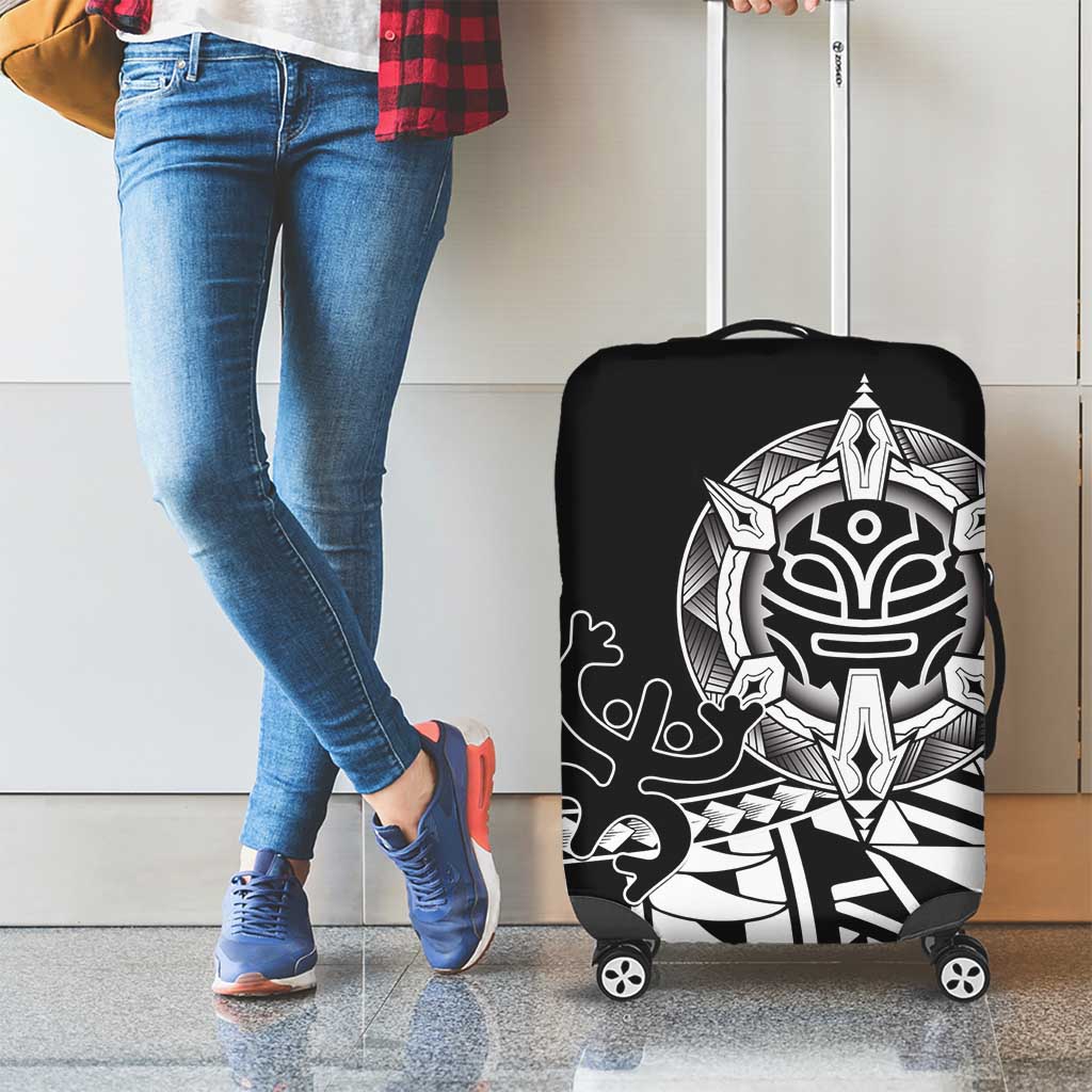 Taino Sun Traditional Tattoo Luggage Cover Polynesian Pattern