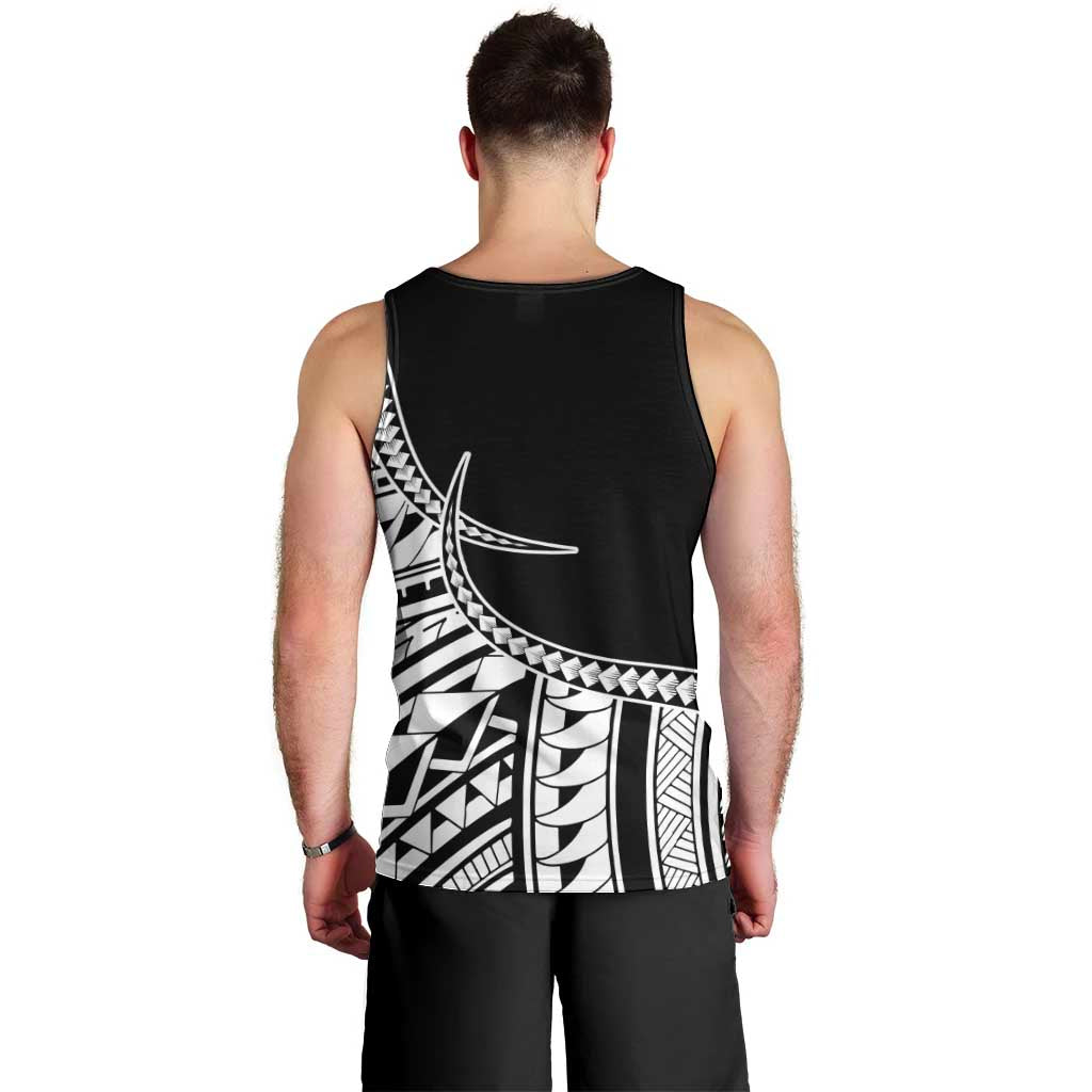 Taino Sun Traditional Tattoo Men Tank Top Polynesian Pattern