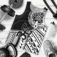 Taino Sun Traditional Tattoo Men Tank Top Polynesian Pattern