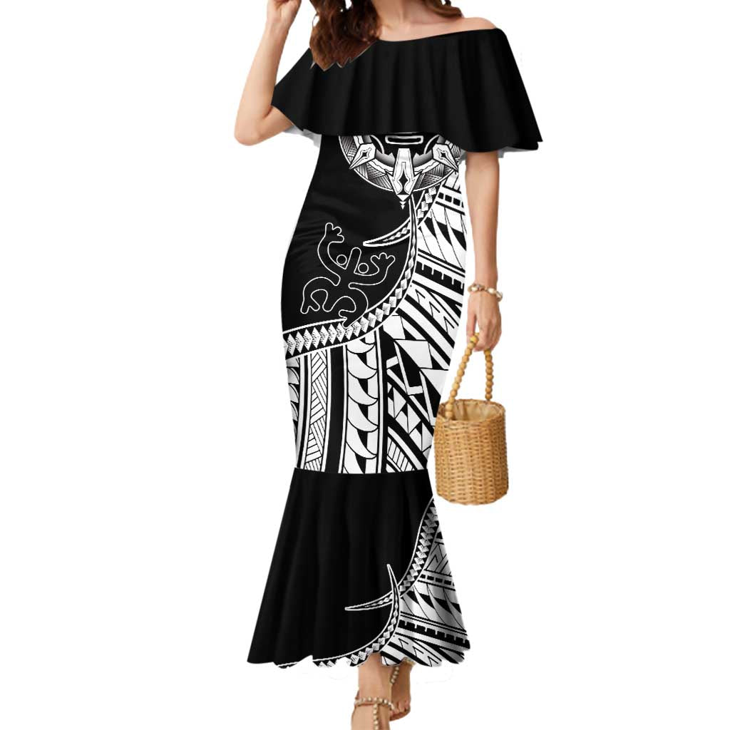 Taino Sun Traditional Tattoo Mermaid Dress Polynesian Pattern