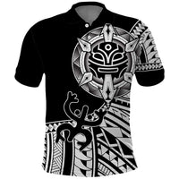 Taino Sun Traditional Tattoo Polo Shirt Polynesian Pattern