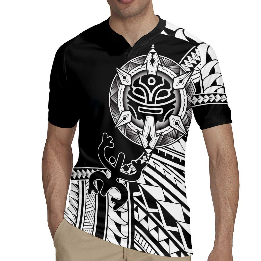 Taino Sun Traditional Tattoo Rugby Jersey Polynesian Pattern