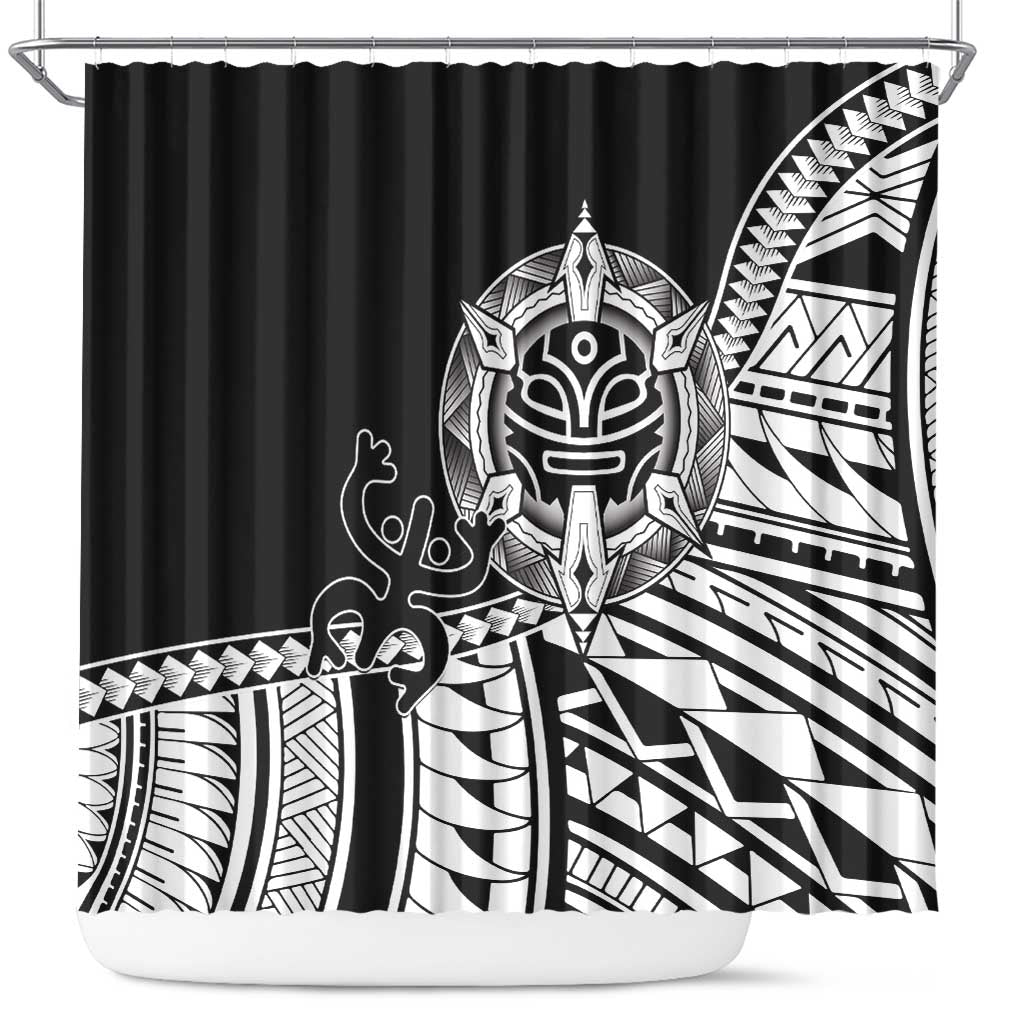 Taino Sun Traditional Tattoo Shower Curtain Polynesian Pattern