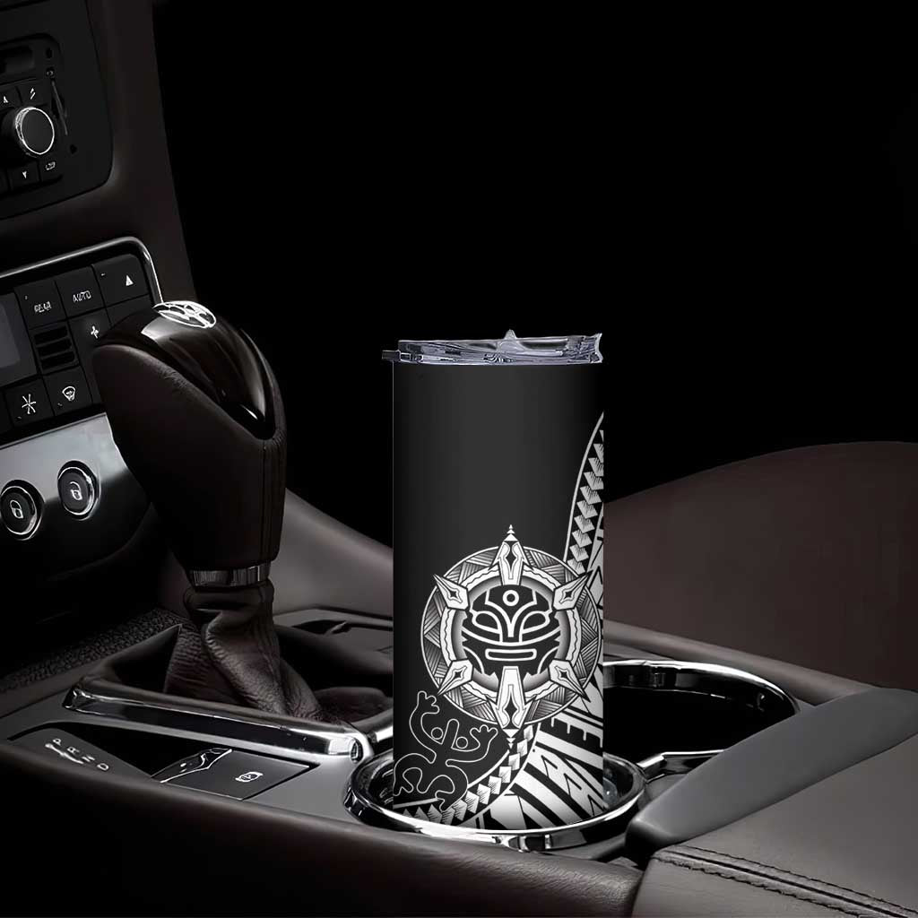 Taino Sun Traditional Tattoo Skinny Tumbler Polynesian Pattern