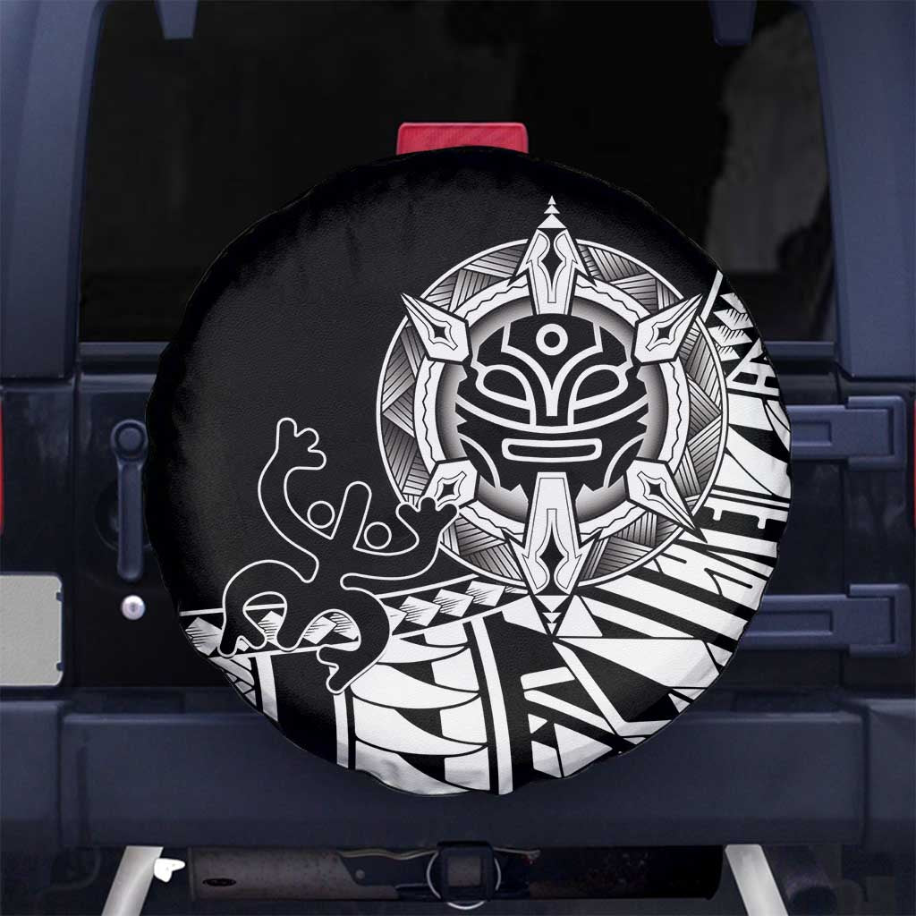 Taino Sun Traditional Tattoo Spare Tire Cover Polynesian Pattern