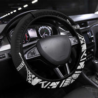 Taino Sun Traditional Tattoo Steering Wheel Cover Polynesian Pattern