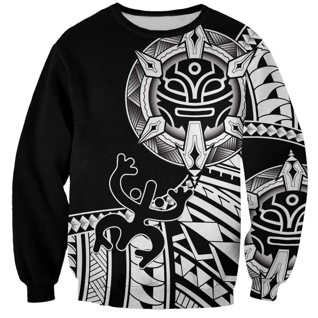 Taino Sun Traditional Tattoo Sweatshirt Polynesian Pattern