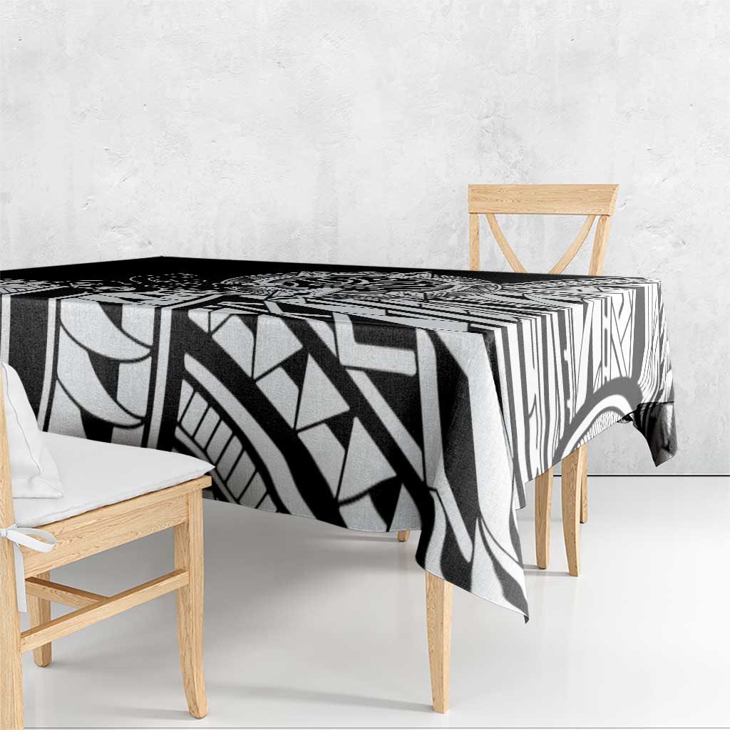 Taino Sun Traditional Tattoo Tablecloth Polynesian Pattern