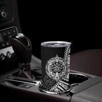 Taino Sun Traditional Tattoo Tumbler Cup Polynesian Pattern