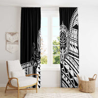 Taino Sun Traditional Tattoo Window Curtain Polynesian Pattern
