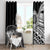 Taino Sun Traditional Tattoo Window Curtain Polynesian Pattern