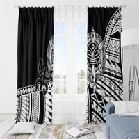 Taino Sun Traditional Tattoo Window Curtain Polynesian Pattern