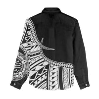 Taino Sun Traditional Tattoo Women Casual Shirt Polynesian Pattern