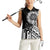 Taino Sun Traditional Tattoo Women Sleeveless Polo Shirt Polynesian Pattern