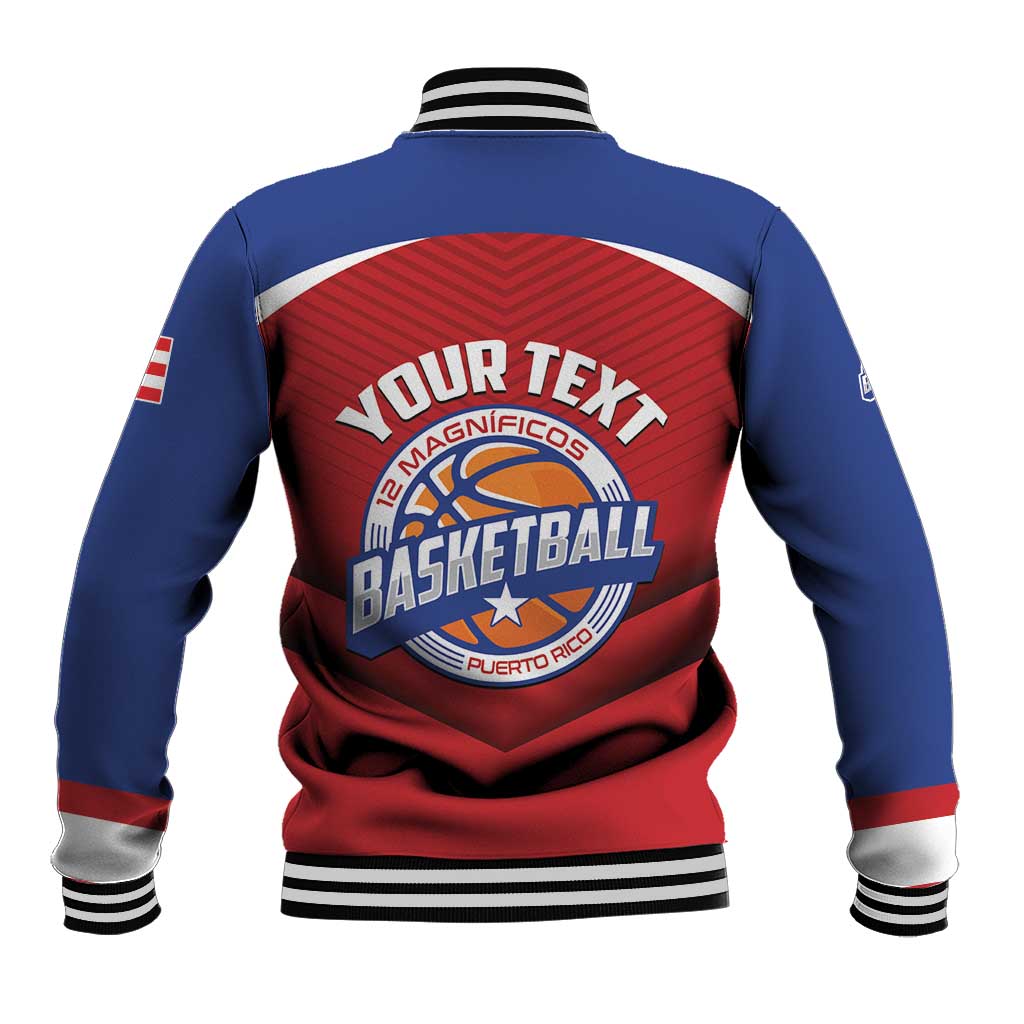 Personalized Puerto Rico Basketball Baseball Jacket Magnificos Go Champion