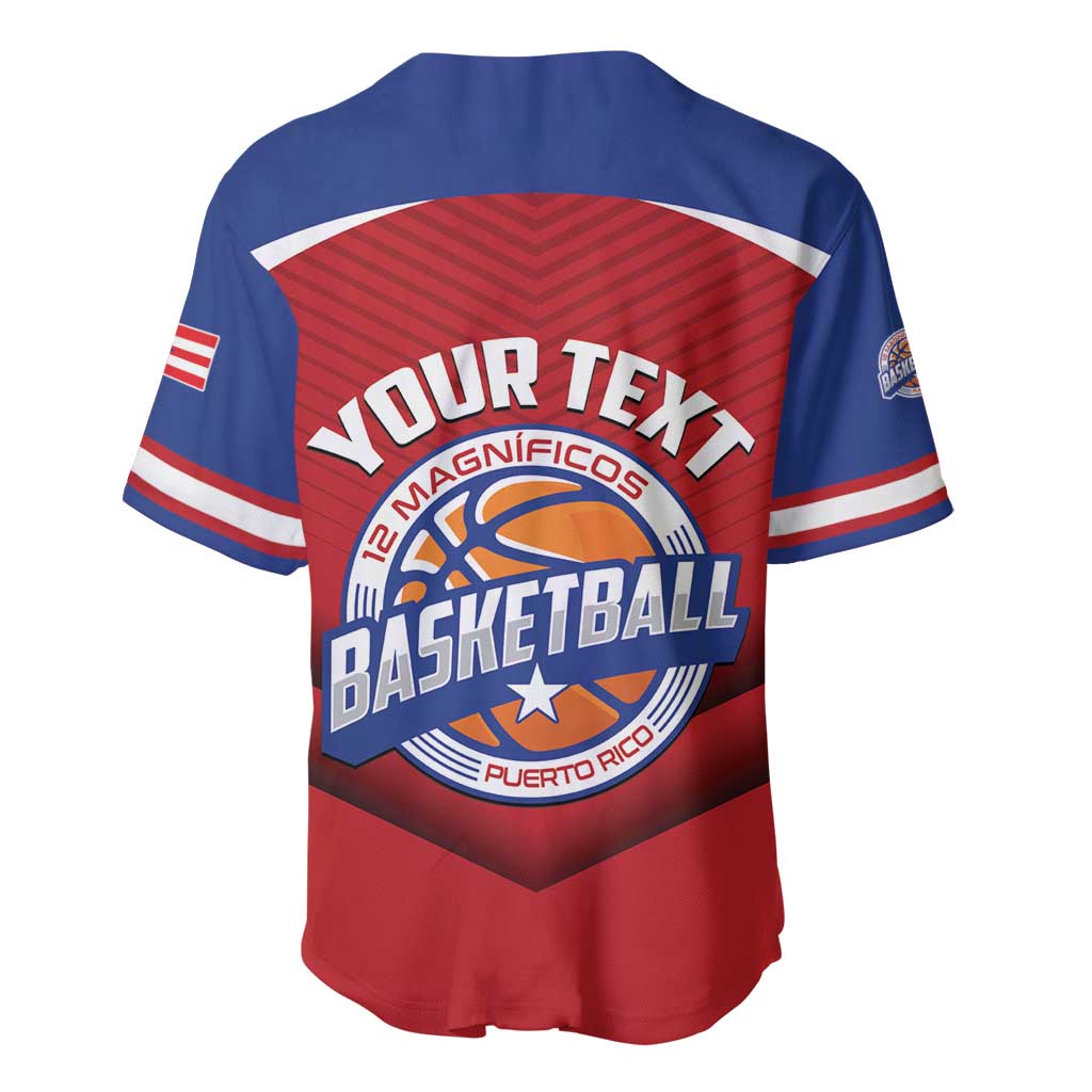 Personalized Puerto Rico Basketball Baseball Jersey Magnificos Go Champion