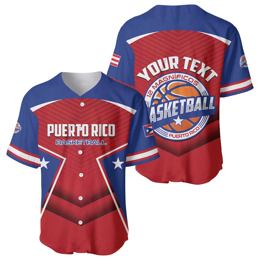 Personalized Puerto Rico Basketball Baseball Jersey Magnificos Go Champion