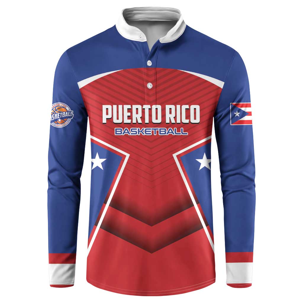Personalized Puerto Rico Basketball Button Sweatshirt Magnificos Go Champion