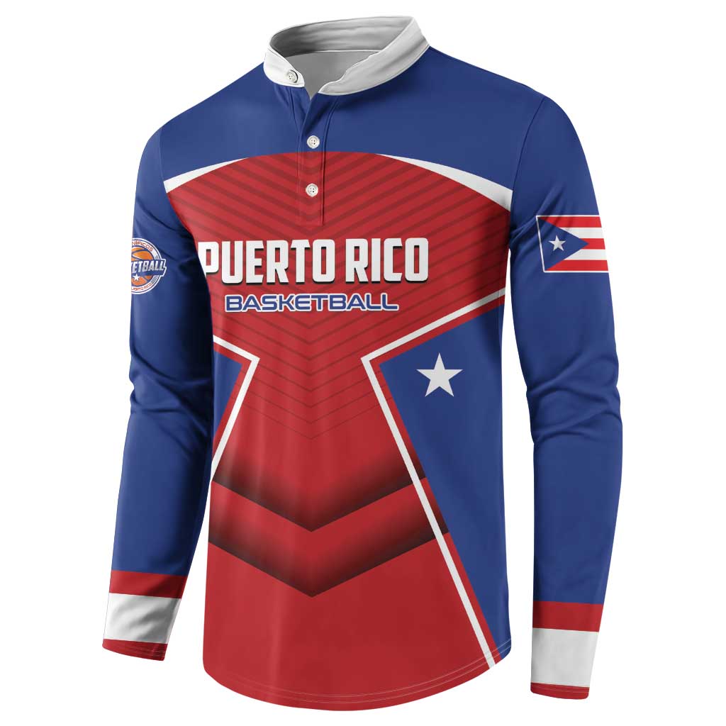 Personalized Puerto Rico Basketball Button Sweatshirt Magnificos Go Champion