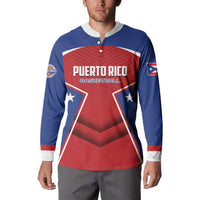 Personalized Puerto Rico Basketball Button Sweatshirt Magnificos Go Champion