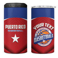Personalized Puerto Rico Basketball 4 in 1 Can Cooler Tumbler Magnificos Go Champion