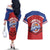 Personalized Puerto Rico Basketball Couples Matching Off The Shoulder Long Sleeve Dress and Hawaiian Shirt Magnificos Go Champion