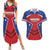 Personalized Puerto Rico Basketball Couples Matching Summer Maxi Dress and Hawaiian Shirt Magnificos Go Champion