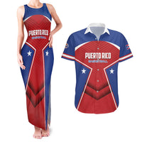 Personalized Puerto Rico Basketball Couples Matching Tank Maxi Dress and Hawaiian Shirt Magnificos Go Champion