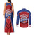 Personalized Puerto Rico Basketball Couples Matching Tank Maxi Dress and Long Sleeve Button Shirt Magnificos Go Champion