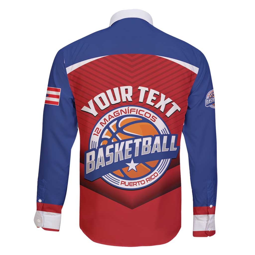 Personalized Puerto Rico Basketball Family Matching Off Shoulder Short Dress and Hawaiian Shirt Magnificos Go Champion