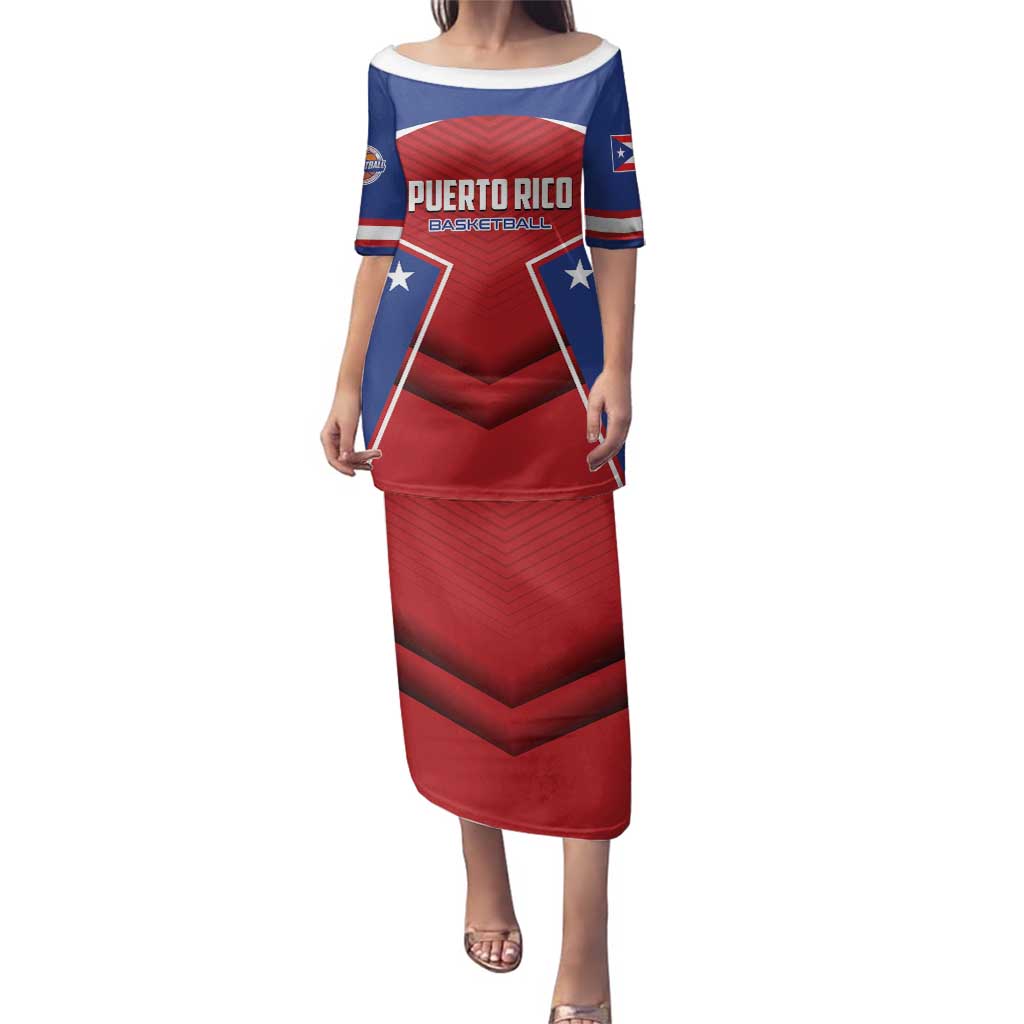 Personalized Puerto Rico Basketball Family Matching Puletasi and Hawaiian Shirt Magnificos Go Champion