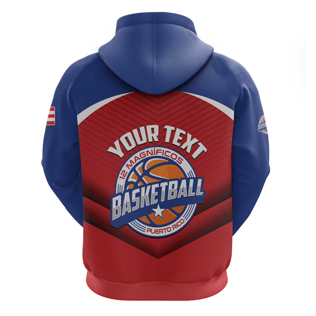 Personalized Puerto Rico Basketball Hoodie Magnificos Go Champion