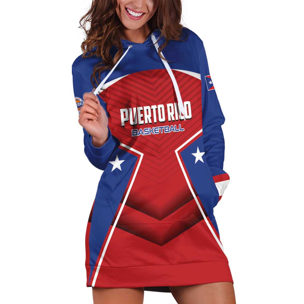 Personalized Puerto Rico Basketball Hoodie Dress Magnificos Go Champion