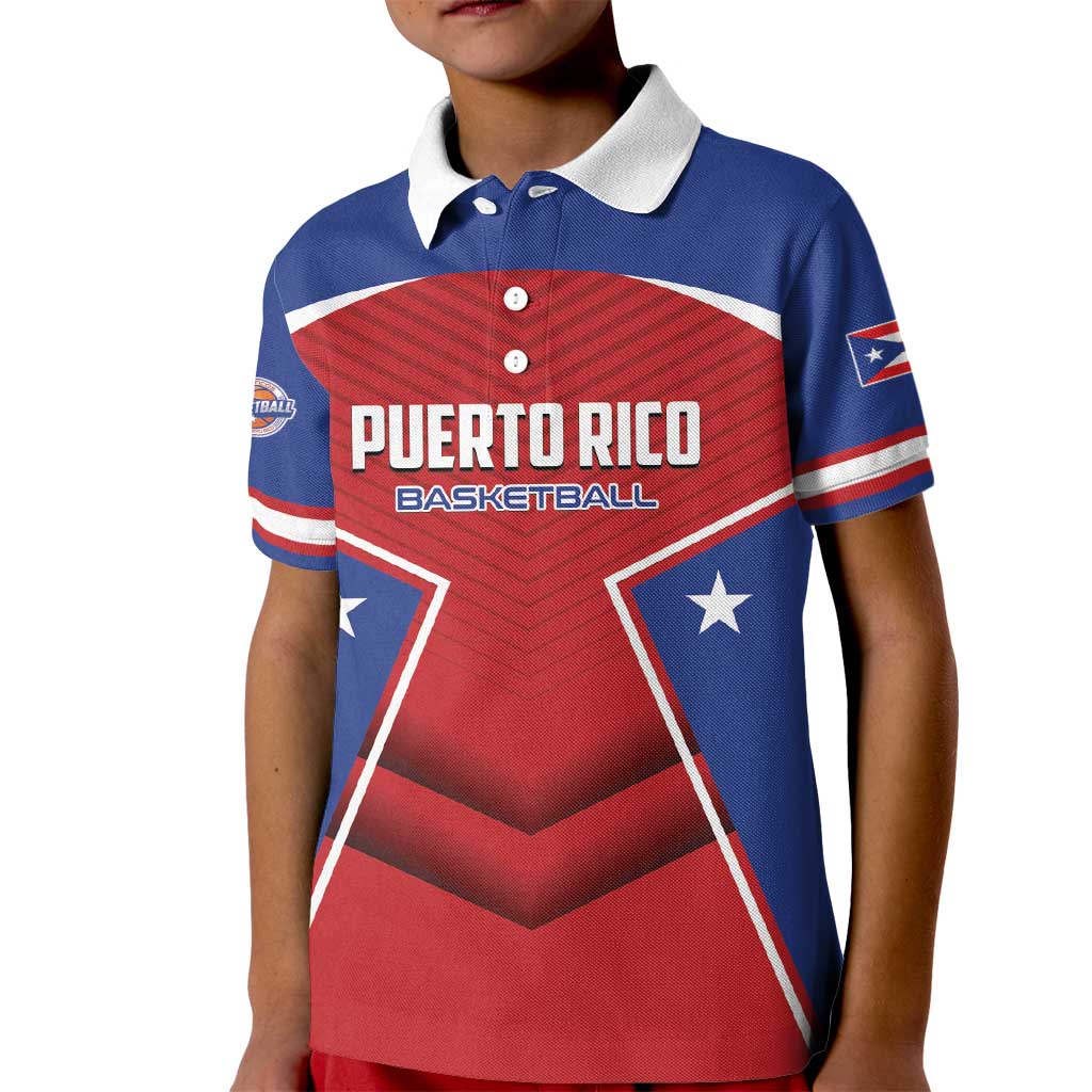 Personalized Puerto Rico Basketball Kid Polo Shirt Magnificos Go Champion