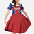 Personalized Puerto Rico Basketball Kid Short Sleeve Dress Magnificos Go Champion