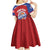 Personalized Puerto Rico Basketball Kid Short Sleeve Dress Magnificos Go Champion