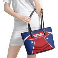 Puerto Rico Basketball Leather Tote Bag Magnificos Go Champion