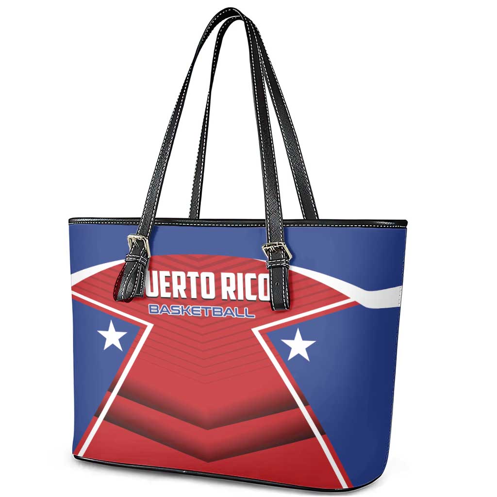 Puerto Rico Basketball Leather Tote Bag Magnificos Go Champion