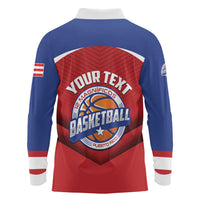 Personalized Puerto Rico Basketball Long Sleeve Polo Shirt Magnificos Go Champion
