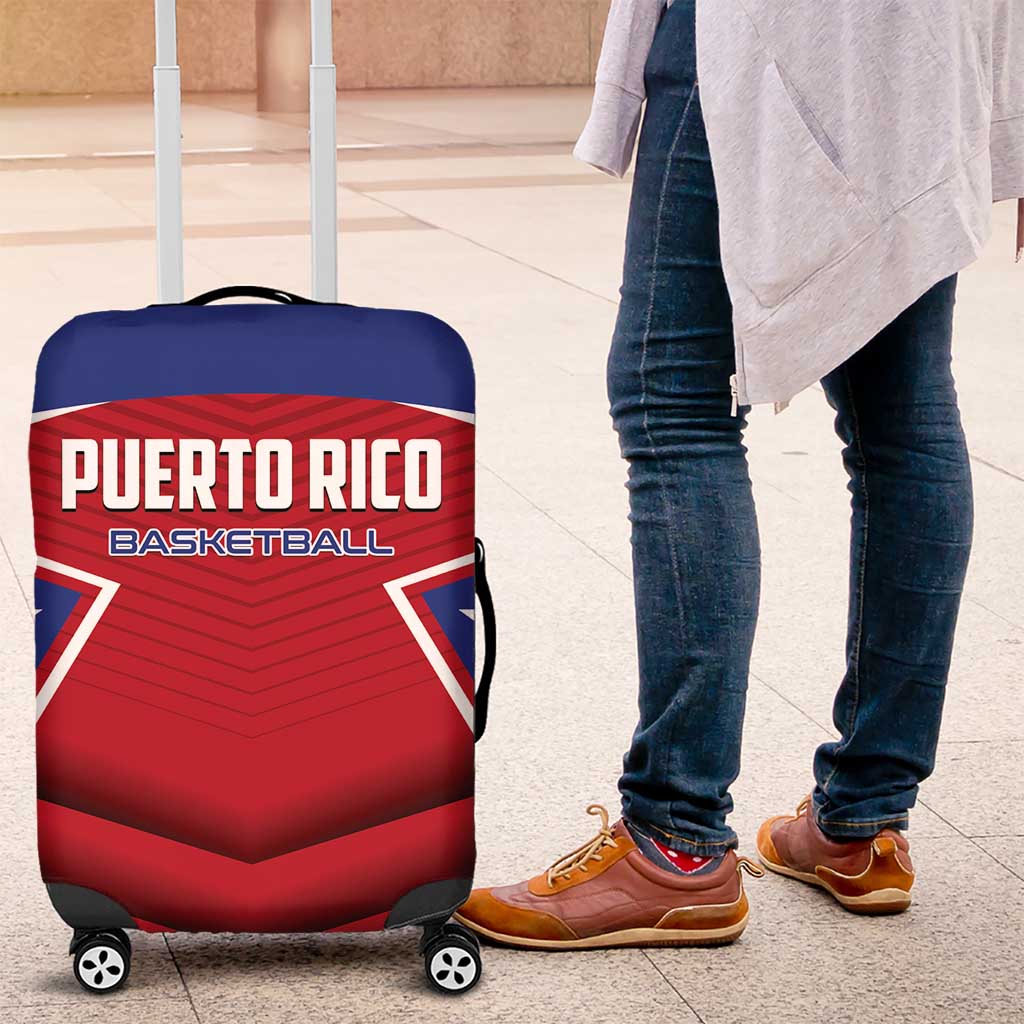 Puerto Rico Basketball Luggage Cover Magnificos Go Champion