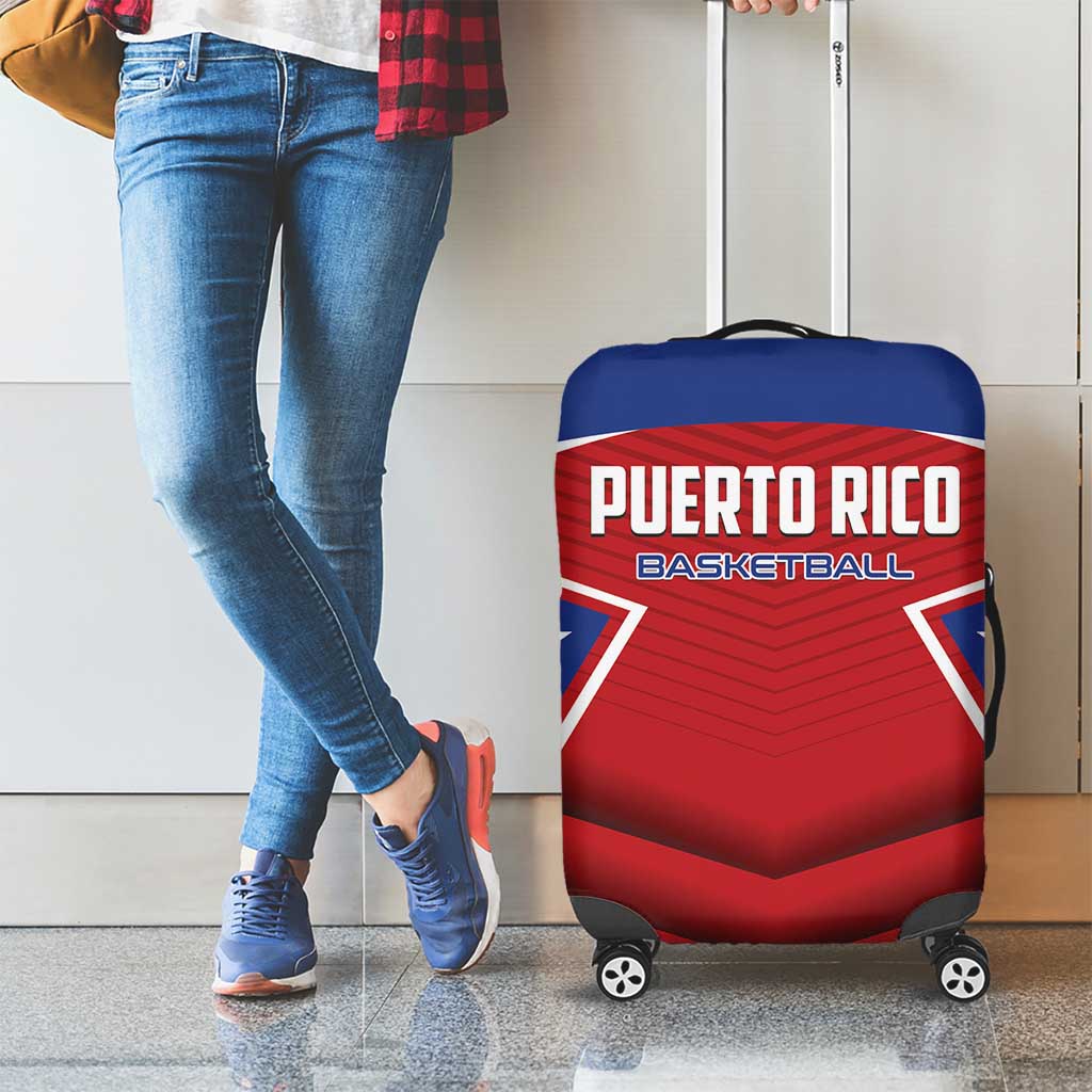 Puerto Rico Basketball Luggage Cover Magnificos Go Champion