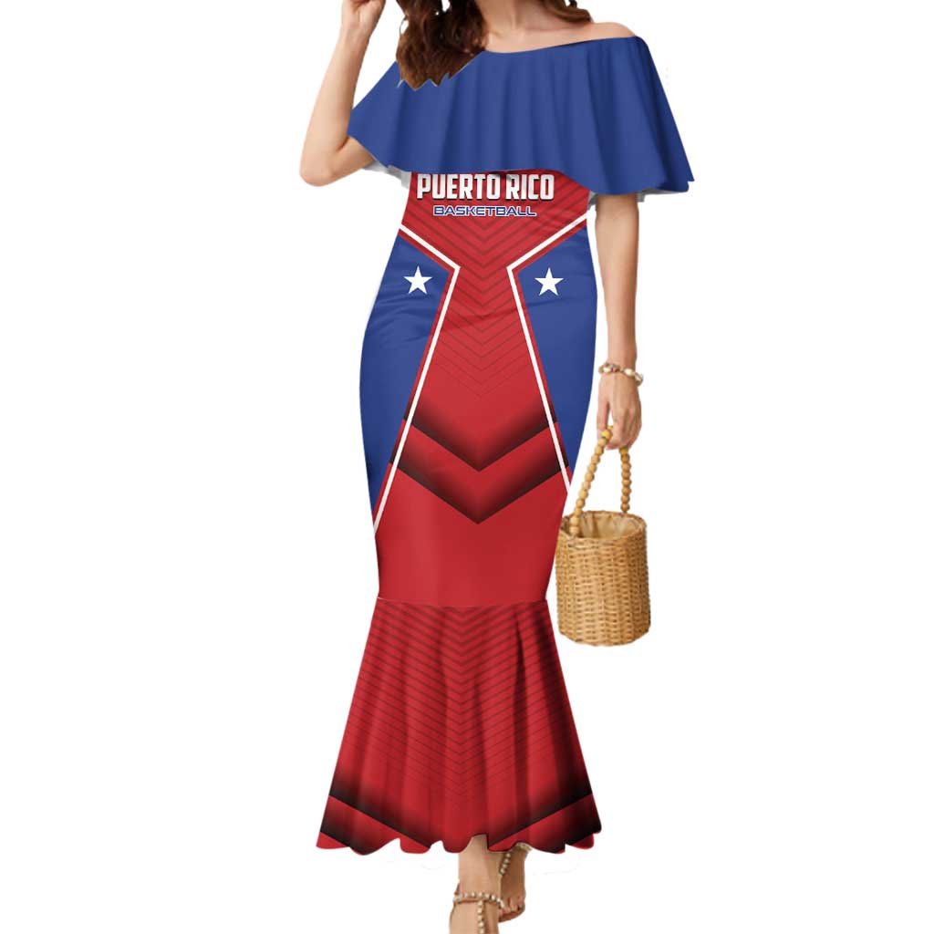 Personalized Puerto Rico Basketball Mermaid Dress Magnificos Go Champion