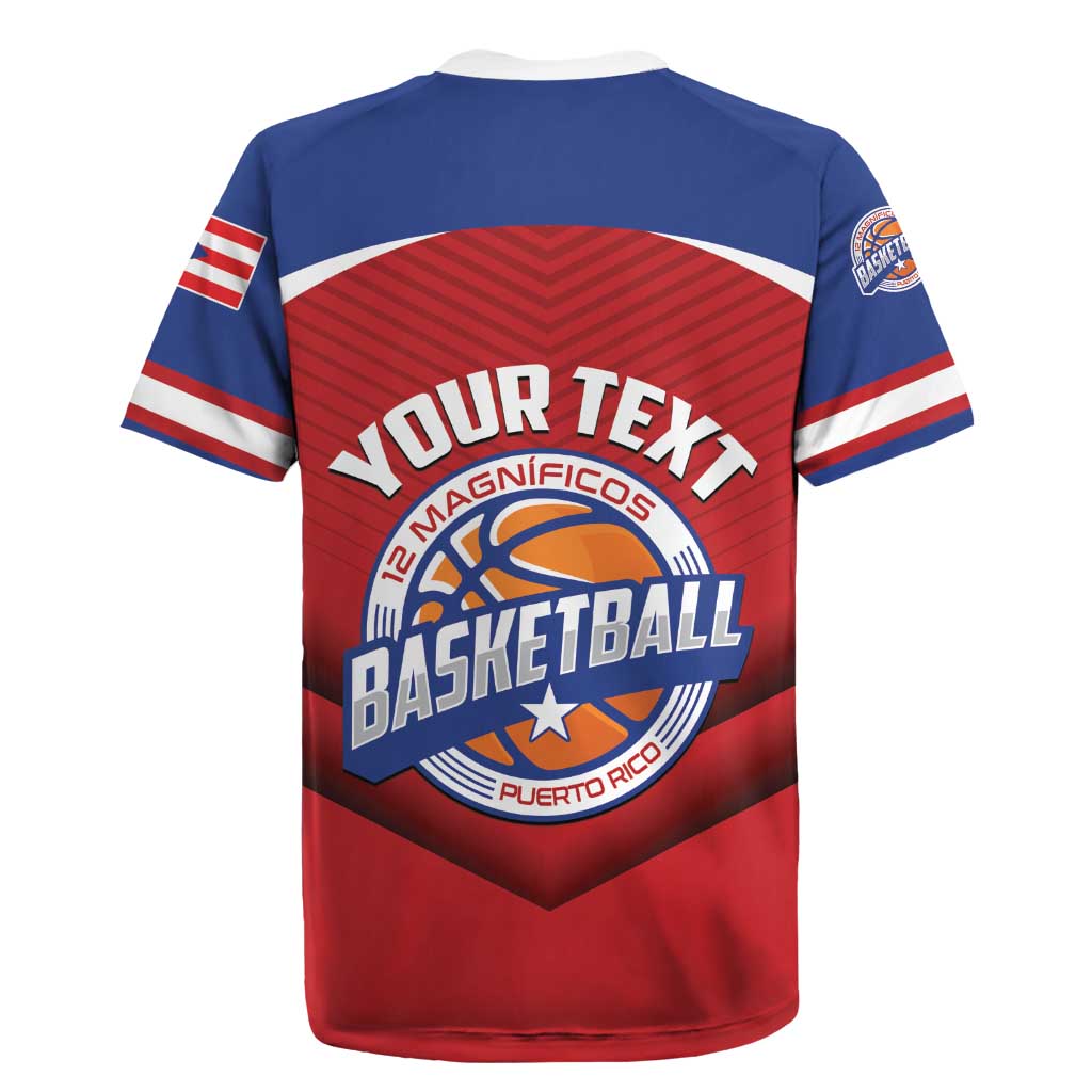 Personalized Puerto Rico Basketball Rugby Jersey Magnificos Go Champion