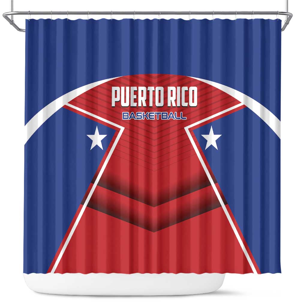 Puerto Rico Basketball Shower Curtain Magnificos Go Champion